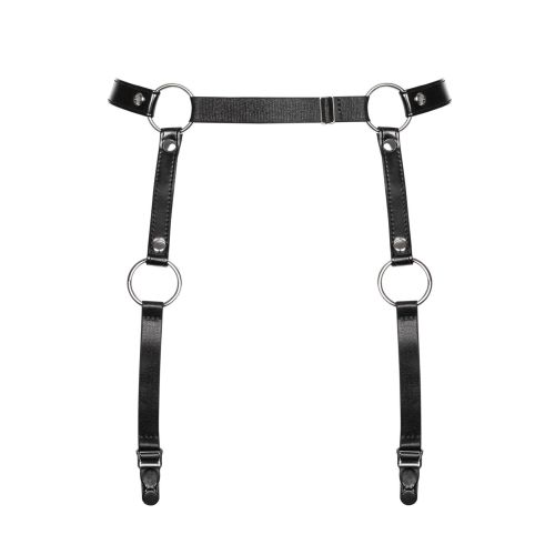 Подтяжки для чулок черного цвета Obsessive A741 garter belt black размер Оne size
