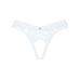 Эротические стринги с открытым доступом белого цвета Obsessive размеры M L