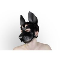 Маска собаки БДСМ зі знімною мордою 2 в 1 чорного кольору Feral Feelings