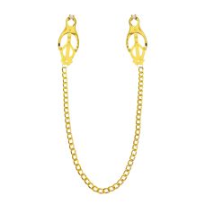 Зажимы для сосков с цепочкой Feral Feelings  золотой