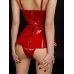 Лакированный боди с юбкой красного цвета D&A размер M