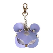 Брелок на карабине для ключей Мышка из натуральной кожи лавандового цвета Art of Sex