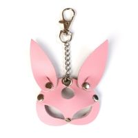 Брелок на карабіні для ключів Кролик з натуральної шкіри рожевого кольору Art of Sex
