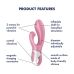Вібратор кролик для стимуляції точки G надувний рожевий Satisfyer Air Pump Bunny 2  Вібратор кролик для стимуляції точки G надувний рожевий Satisfyer Air Pump Bunny 2