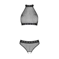 Сексуальний жіночий комплект у сіточку MOONLIGHT SET S/M Passion чорний