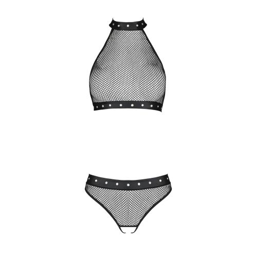 Сексуальный женский комплект в сеточку MOONLIGHT SET S/M Passion черный