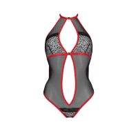 Сексуальный женский боди S/M Passion черно красный