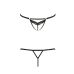 Откровенные трусики стрепы  SOLON THONG черные XXL/XXXL Passion Exclusive Откровенные трусики стрепы  SOLON THONG черные XXL/XXXL Passion Exclusive