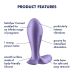 Анальна вібропробка Satisfyer Intensity Plug фіолетовий Анальна вібропробка Satisfyer Intensity Plug фіолетовий
