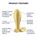 Анальний вібратор Satisfyer Intensity Plug золотий Анальний вібратор Satisfyer Intensity Plug золотий