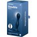 Силіконове ділдо з двома важкими кульками темно-синє Satisfyer Double Ball-R