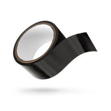 Скотч для бондажа БДСМ черного цвета Bedroom Fantasies 20m