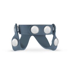 Ерекційне кільце для члена та мошонки силіконове синє Boners