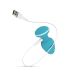 Анальная вибропробка Cala Azul Blanca Vibrating  голубая Анальная вибропробка Cala Azul Blanca Vibrating  голубая