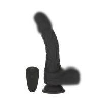 Фаллоимитатор реалистичный на присоске с вибрацией Naked Addiction черный