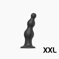 Насадка для страпону силіконова чорна Strap-On-Me Dildo розмір XXL