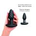 Анальная пробка рельефной форми с вибрацией Dorcel SPIN PLUG черная Анальная пробка рельефной форми с вибрацией Dorcel SPIN PLUG черная