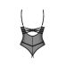 Сексуальне жіноче боді з відкритими грудьми Obsessive Roxelia розмір XL/2XLчорне