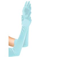 Экстра длинные сексуальные перчатки голубого цвета Leg Avenue