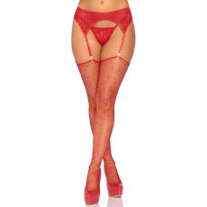 Пояс для чулок красного цвета Leg Avenue Rhinestone garterbelt Nude