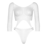 Открытое эротическое боди Leg Avenue Top белое