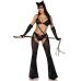 Эротический костюм кошечки госпожи для ролевых игр черного цвета Leg Avenue размер XS