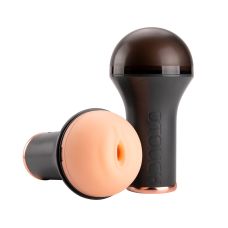 Мастурбатор вагіна із приємного силікону з вібрацією тілесного кольору Otouch INSCUP 1