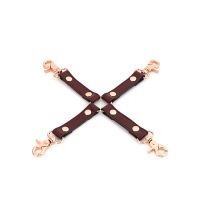 Крестовина БДСМ для прочной фиксации бордовая Liebe Seele Hogtie Крестовина БДСМ для прочной фиксации бордовая Liebe Seele Hogtie