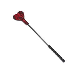 Стек сердечко для БДСМ игр черно-красный Liebe Seele