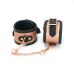 Поножі для БДСМ із натуральної шкіри чорно золотого кольору Liebe Seele Rose Gold Memory Поножі для БДСМ із натуральної шкіри чорно золотого кольору Liebe Seele Rose Gold Memory