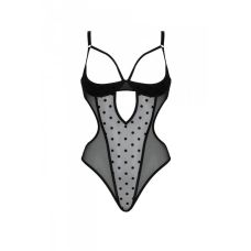 Эротическое женское боди черного цвета MARINA BODY Passion, размер L/XL