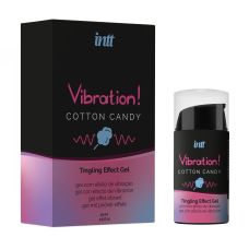Возбуждающий гель (Жидкий вибратор)со вкусом сладкой ваты Intt Vibration Cotton Candy 15 мл