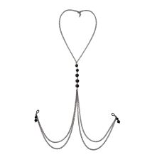 Прикраса на груди з натуральним камінням чорного кольору Art of Sex