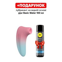 Вакуумный клиторальный стимулятор розово голубой Lovense