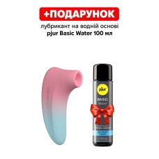 Вакуумный клиторальный стимулятор розово голубой Lovense