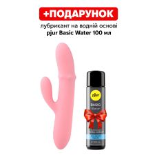 Вибратор вагинальный с отростком для клитора розового цвета Svakom Mora Neo