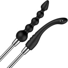 Набор насадок для анального душа черного цвета Nexus Advanced Shower Douche Duo Kit 2 штуки