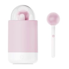 Вибратор с вакуумной стимуляцией клитора розового цвета KissToy Pop