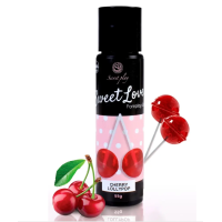 Оральный лубрикант на кремообразной основе со вкусом вишни Secret Play Sweet Love Cherry Lollipop Gel 60 мл