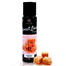 Оральный лубрикант на водно силиконовой основе со вкусом карамельного ириса Secret Play Sweet Love Gel 60 мл