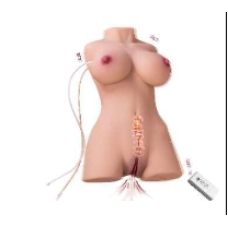 Мастурбатор торс с вакуумной стимуляцией и вибрацией Una sucking 