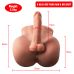 Фалоімітатор полуторс з реалістичним фалоімітатором тілесного кольору XISE "Benedict dildo"