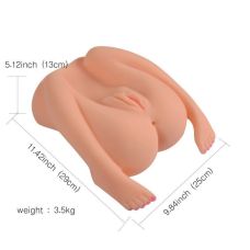 Мастурбатор анус и вагина с реалистичными ногами телесного цвета Xise Boby Hip Ass