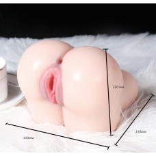 Мастурбатор попка с двумя отверстиями вагина-анус без вибрации цвет телесный Jill