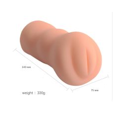 Мастурбатор вагина ребристая из киберкожи Xiang'er Pussy L 14,5 см