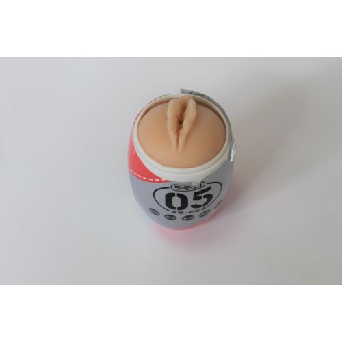 Мастурбатор вагина в форме яйца телесного цвета Xise SQ-MA70009 красный