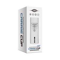 Автоматичний Мастурбатор з вібрацією та пульсацією білого кольору XISE “Carrie Cup telescopic” 10 режимів вібрації та руху вгору/вниз