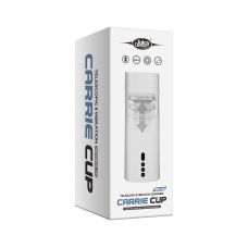 Автоматический Мастурбатор с вибрацией и пульсацией белого цвета XISE “Carrie Cup telescopic” 10 режимов вибрации и движения вверх/вниз