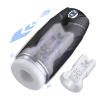 Автоматичний мастурбатор вакуум, вібрація та телескопічний режим білого кольору XISE Orville Cup