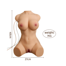 Торс секс куклі с 5 режимами вибрации и 5 режимами вакуума Merida Sucking 